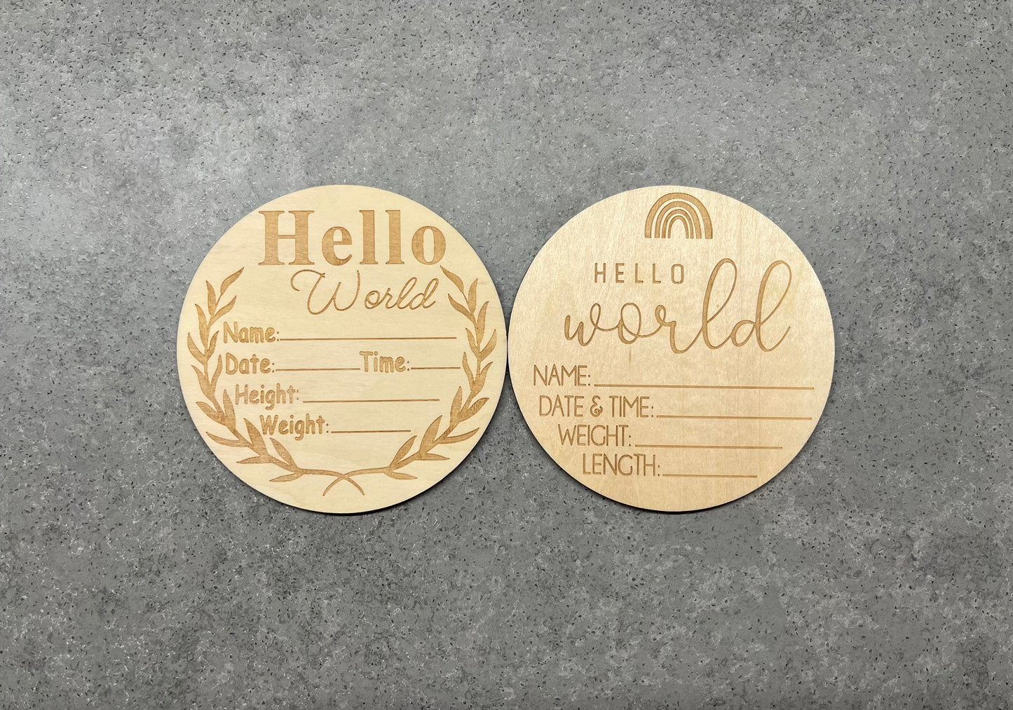 Wooden Announcement Plaques