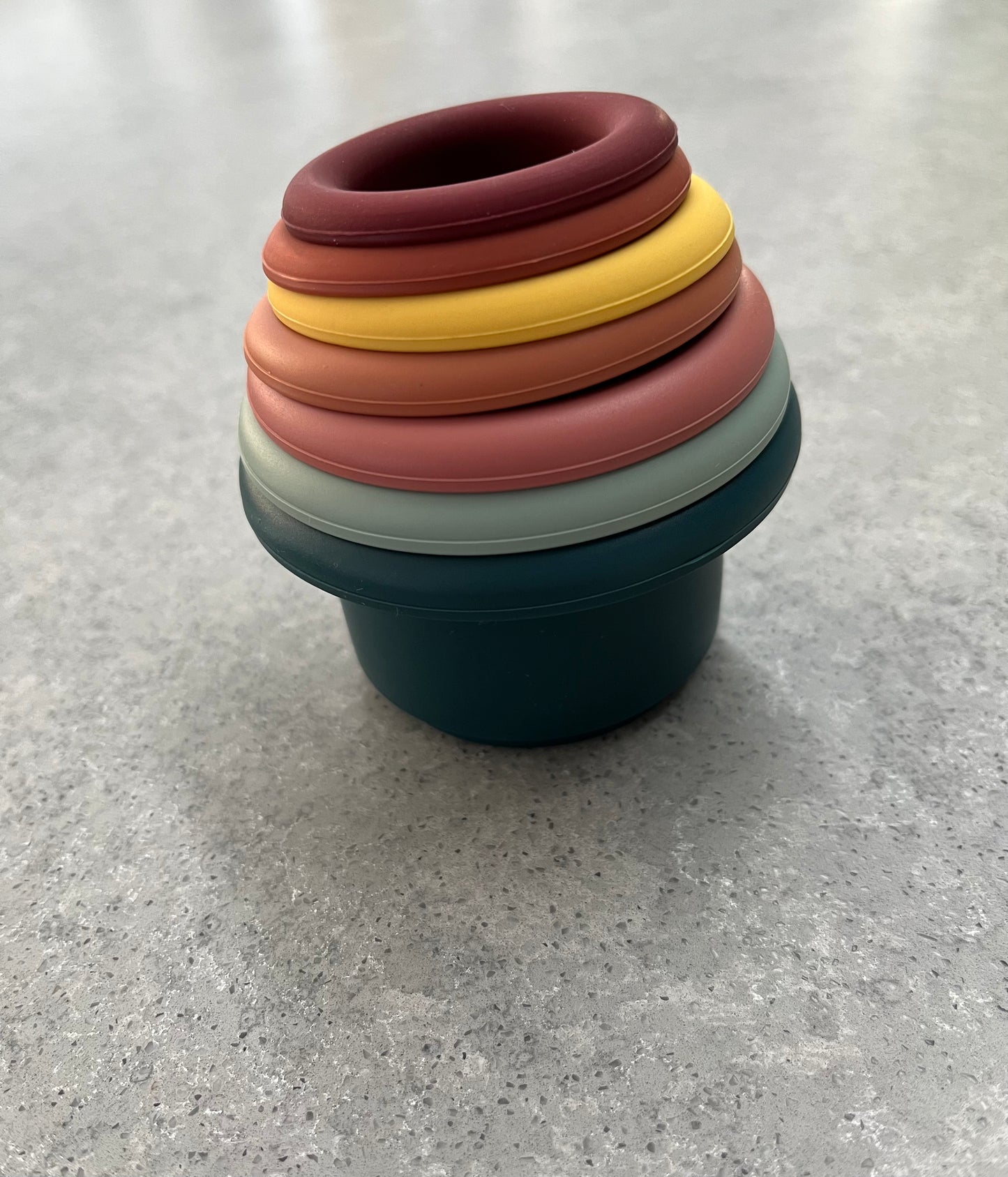 Silicone stacking cups