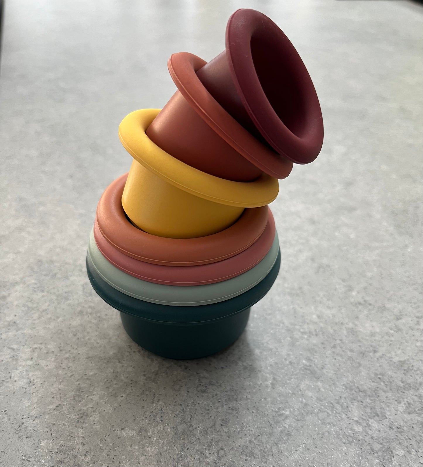 Silicone stacking cups