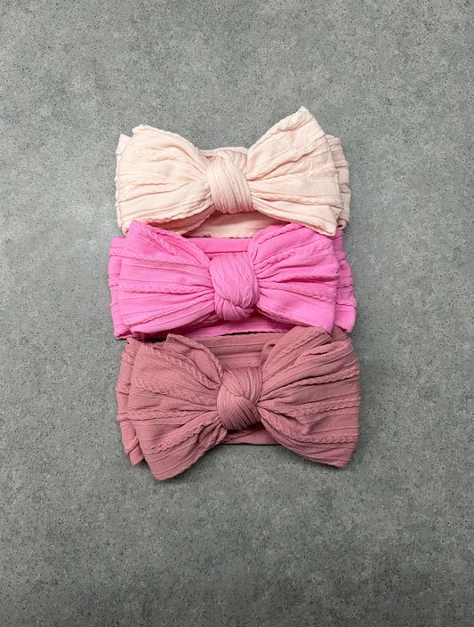 Pink Trio Headbands